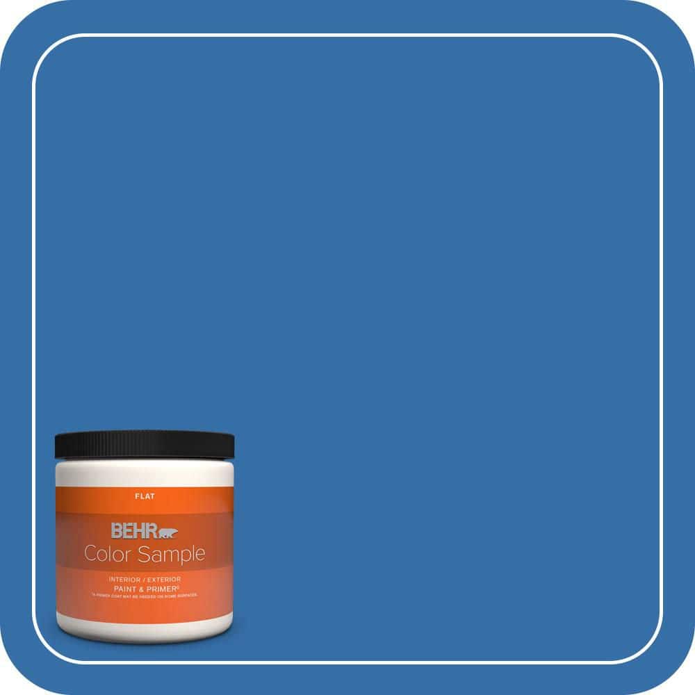BEHR PREMIUM PLUS #P520-6 Mega Blue Flat & Primer (1)