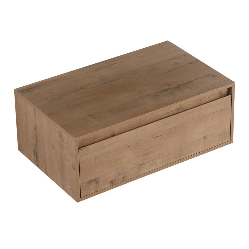 Siavonce 17.94 in. W x 29.13 in. D x 11.00 in. H Bathroom Linen Cabinet with Soft-Close Drawers, Oak Multi-Colored (1)