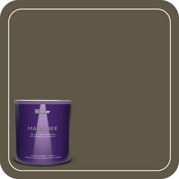 BEHR PREMIUM PLUS #760D-7 Moosewood Enamel Low Odor & Primer (4)