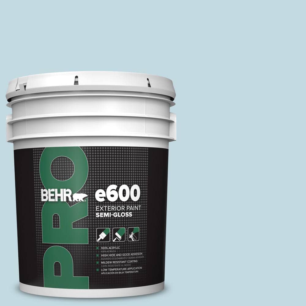 BEHR PRO 5 gal. #S480-1 Rain Dance Semi-Gloss Exterior Paint