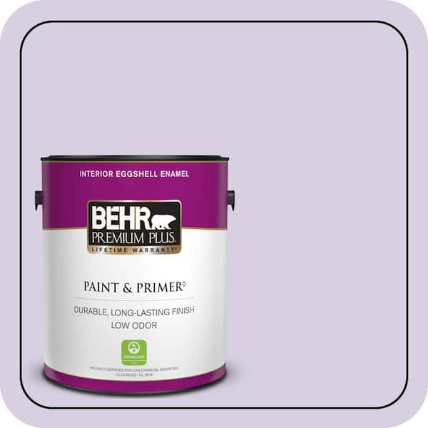 BEHR PREMIUM PLUS 1 gal. #M560-2 Fanciful Eggshell Enamel Low Odor Interior Paint & Primer (2)