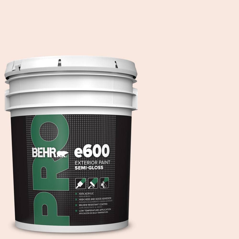 BEHR PRO 5 gal. #RD-W03 My Sweetheart Semi-Gloss Exterior Paint