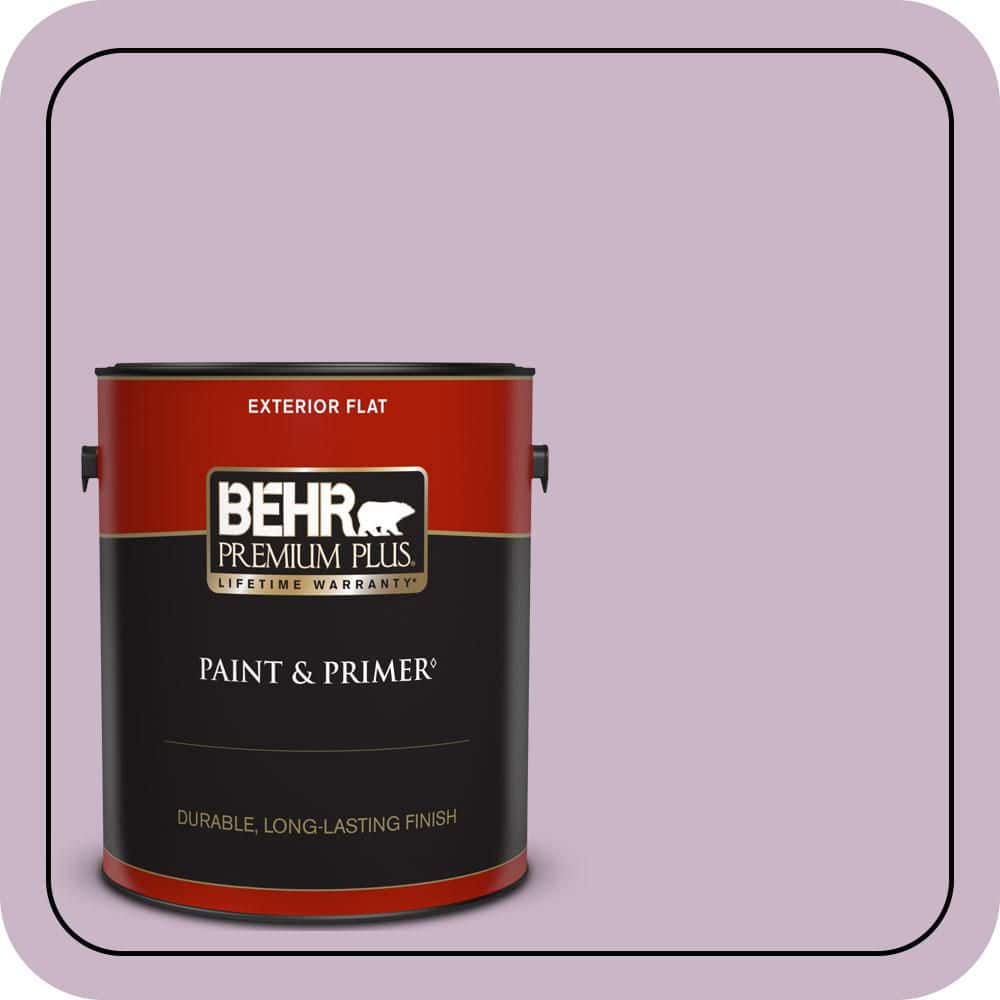 BEHR PREMIUM PLUS 1 gal. #670D-4 Ballad Flat Exterior Paint & Primer