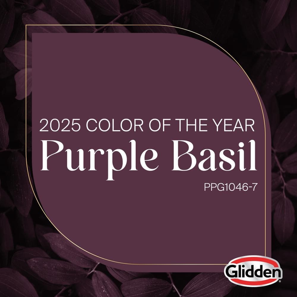 Glidden 8 oz. PPG1046-7 Purple Basil Satin Interior Paint Sample (2)