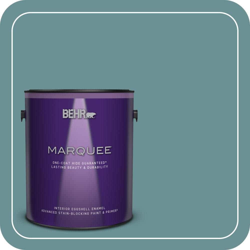 BEHR MARQUEE 1 gal. #T15-16 Blue Clay Eggshell Enamel Interior Paint & Primer (1)