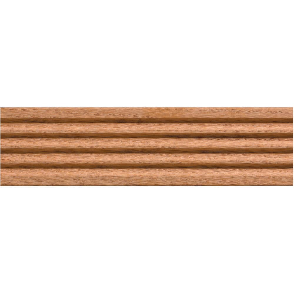 Ornamental Mouldings 1/2 in. x 2-1/8 in. x 84 in. Natural Oak Fluted Victorian Casing Moulding (2)