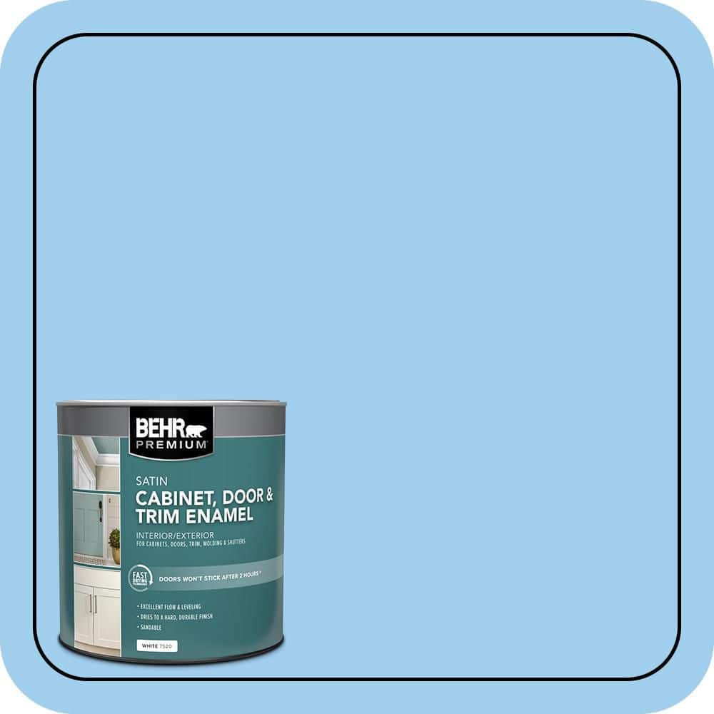 BEHR PREMIUM 1 qt. #P510-2 Mediterranean Charm Satin Enamel Interior/Exterior Cabinet, Door & Trim Paint (1)