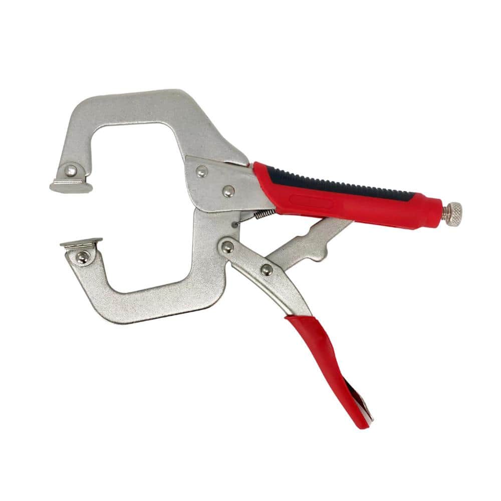 Massca 3 in. Heavy-Duty Face Locking Clamp with Swivel Pads Portable Table and Tool Vise Grip