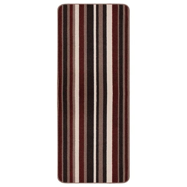 TrafficMaster Sonoma Cabernet Braided Brown 30 in. x 48 in. Non-Slip Indoor Area Rug