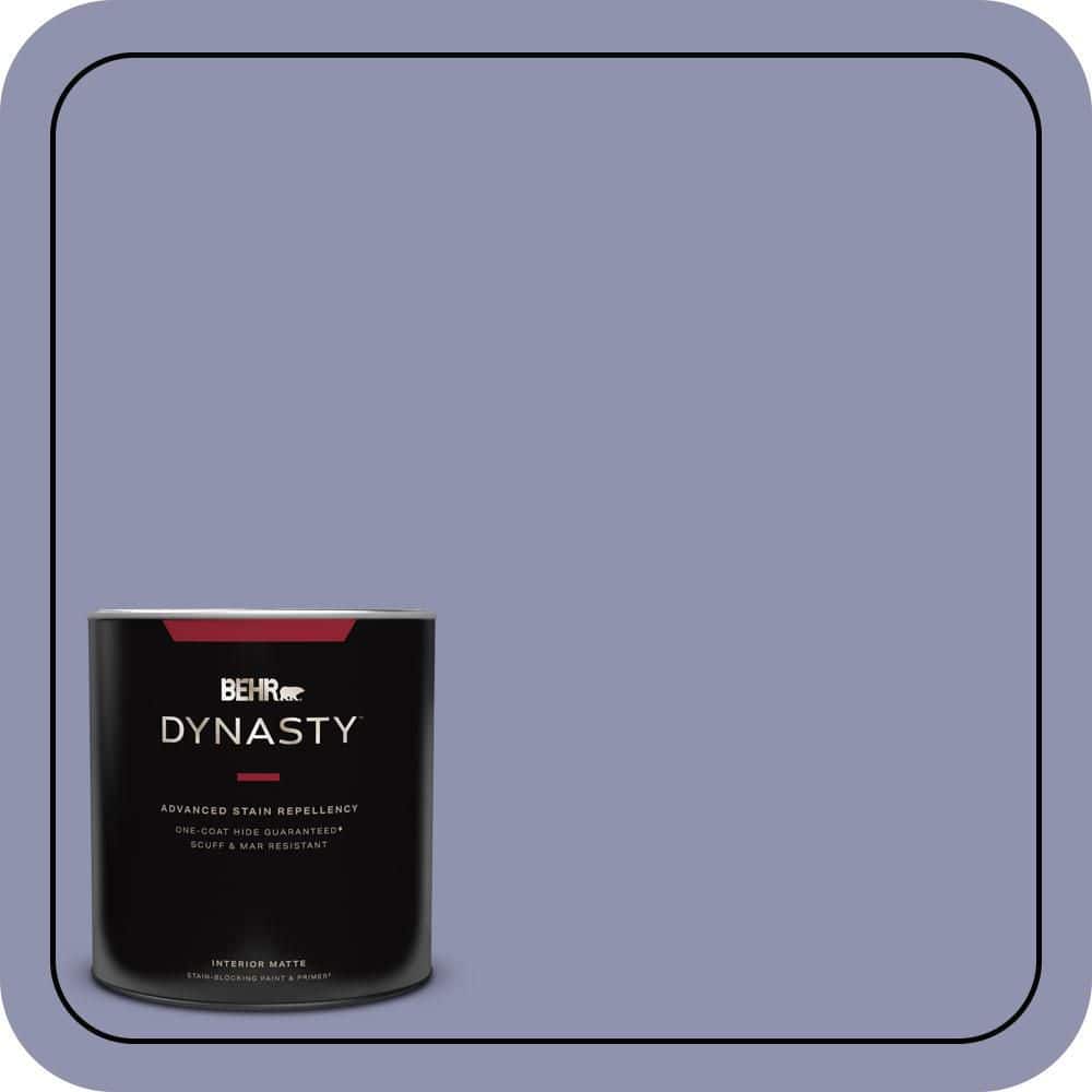 BEHR DYNASTY 1 qt. #S560-4 Monarchy One-Coat Hide Matte Interior Stain-Blocking Paint & Primer