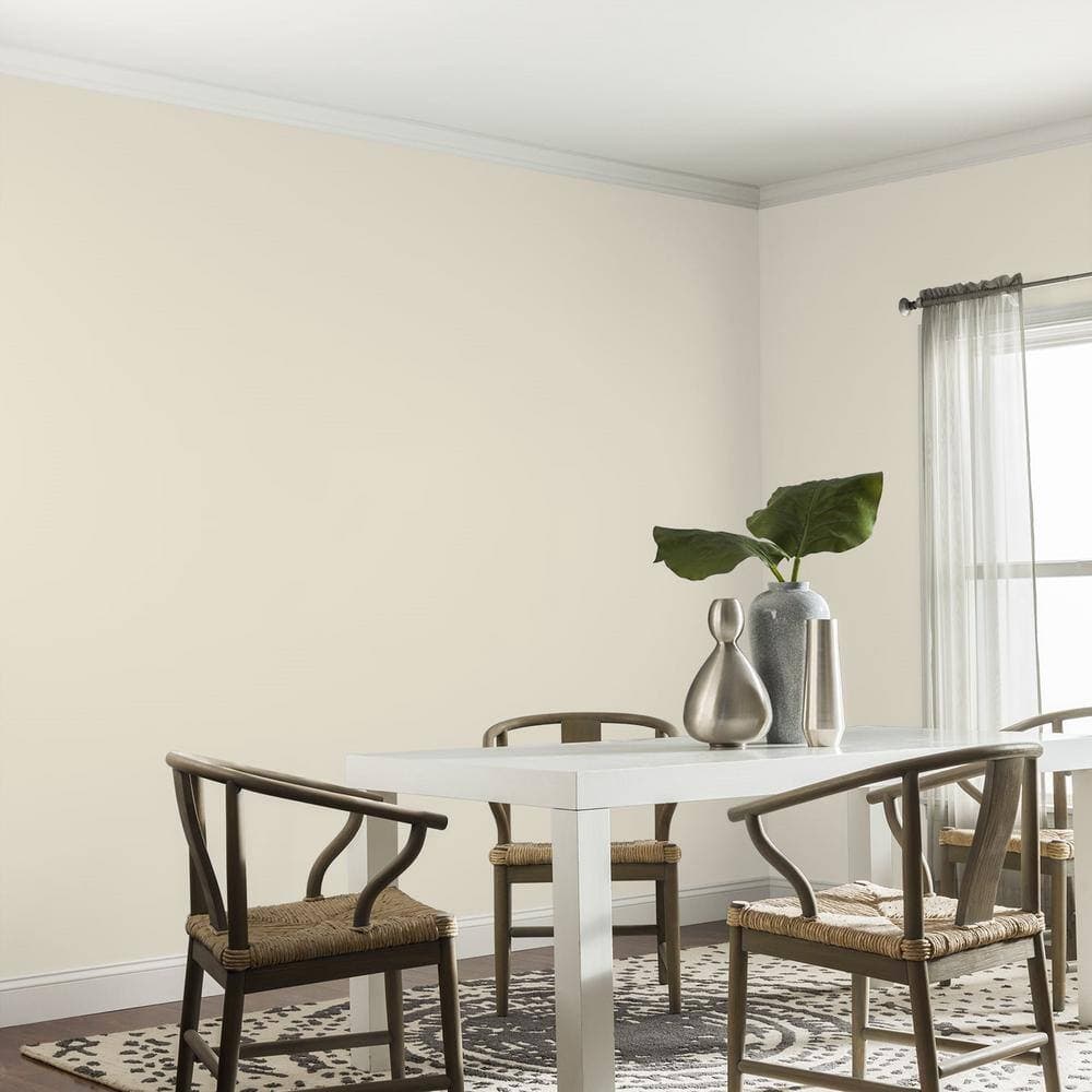 Glidden Premium 5 gal. Fossil Stone PPG1102-2 Eggshell Interior Latex Paint (4)