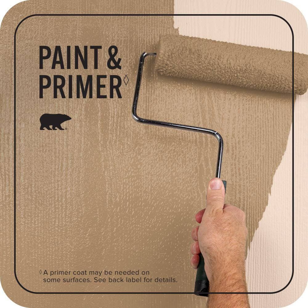 BEHR PREMIUM PLUS 1 qt. #S280-5 Windswept Leaves Flat Exterior Paint & Primer (3)