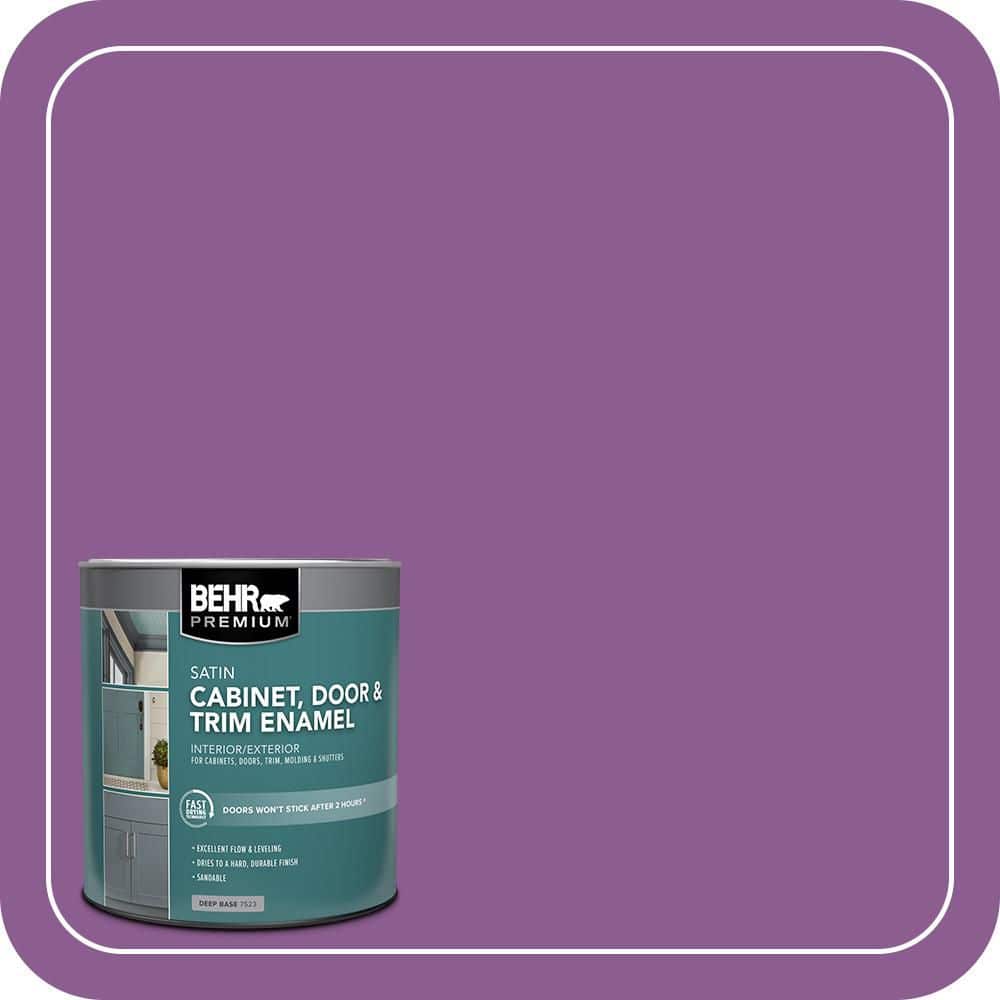 BEHR PREMIUM 1 qt. #P100-6 Chakra Satin Enamel Interior/Exterior Cabinet, Door & Trim Paint (1)