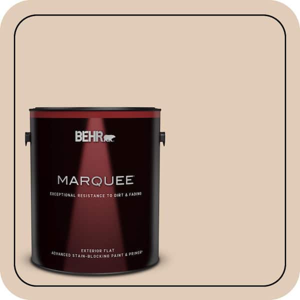 BEHR MARQUEE 1 gal. #S240-2 Rice Crackers Flat Exterior Paint & Primer (2)