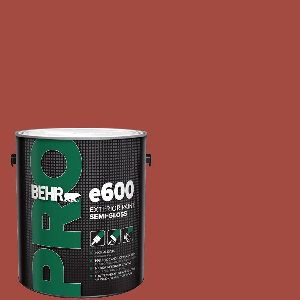 BEHR PRO 1 gal. #170D-7 Farmhouse Red Semi-Gloss Exterior Paint