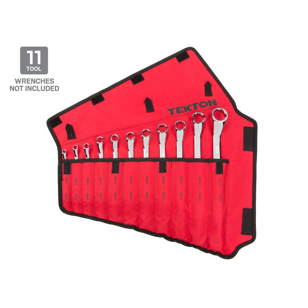 TEKTON 6 mm to 32 mm 11-Tool Box End Wrench Storage Pouch (2)