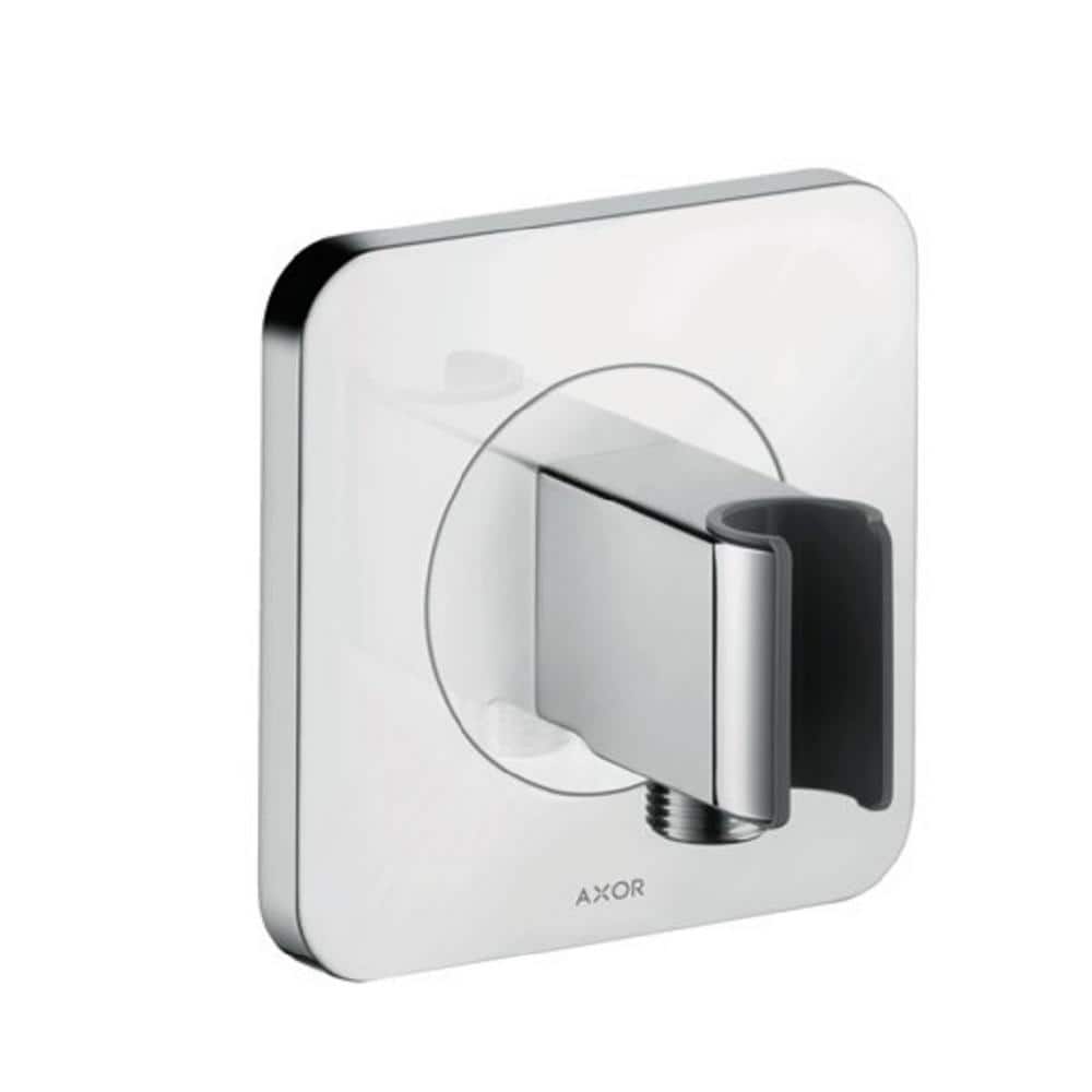 Axor Citterio E 5 in. x 5 in. Handshower Holder with Outlet in Chrome (1)