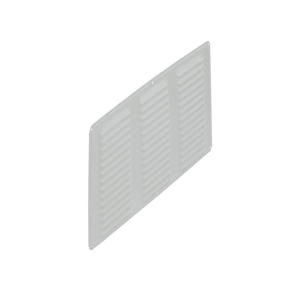 Air Vent 16 in. x 8 in. Rectangular White Screen Included Aluminum Soffit Vent (3)
