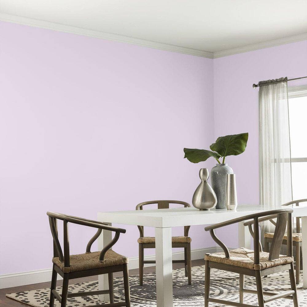 Glidden Ultra-Hide 1 gal. PPG1249-2 Lavender Vista Eggshell Interior Paint (4)