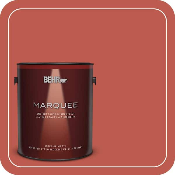 BEHR PREMIUM PLUS 1 gal. #M170-7 Tandoori Semi-Gloss Enamel Low Odor Interior Paint & Primer (3)