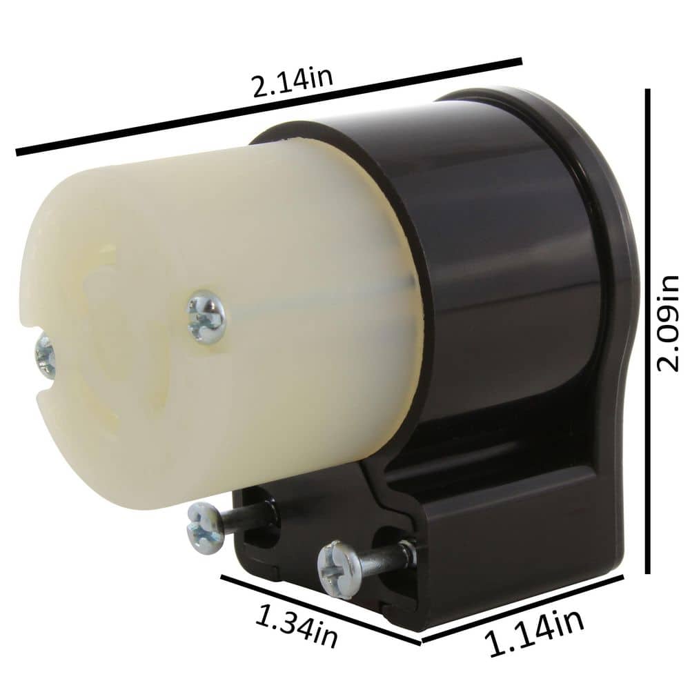 AC WORKS NEMA L5-15R 15A 125V 3-Prong All Angle Locking Female With UL, C-UL Approval (3)