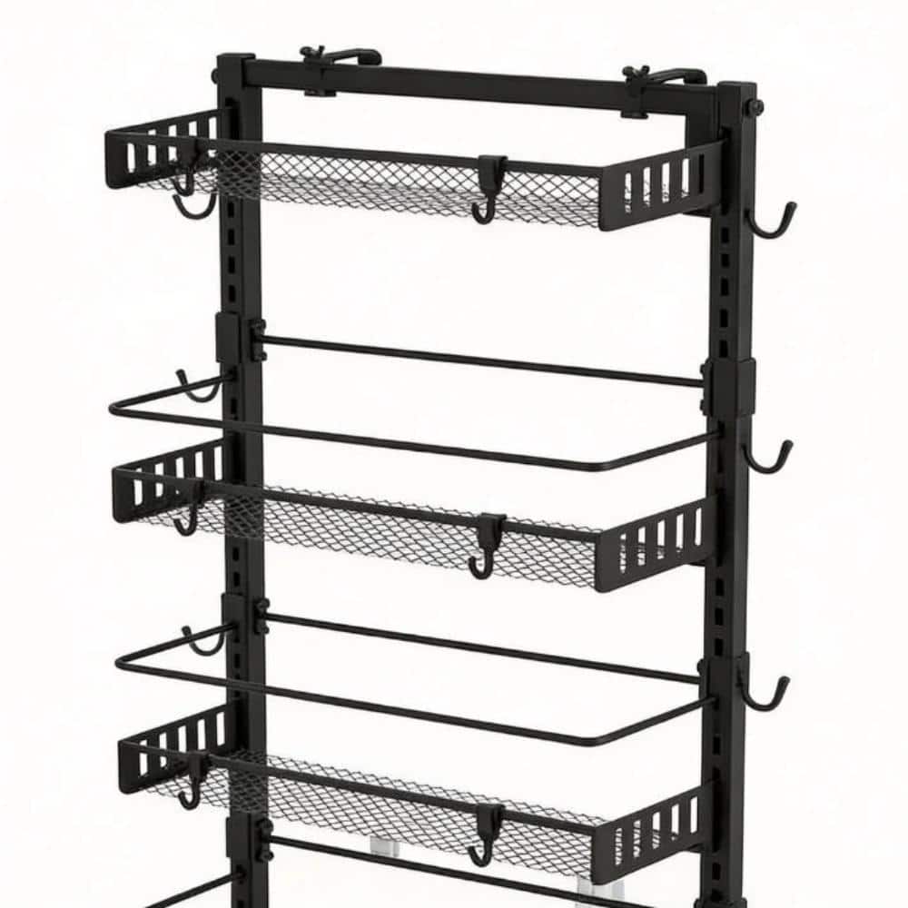 Unbranded 6-Tier Over the Door Pantry Organizer, Large Metal Door Spice Rack, Behind Door Storage for Kitchen and Bathroom (1)
