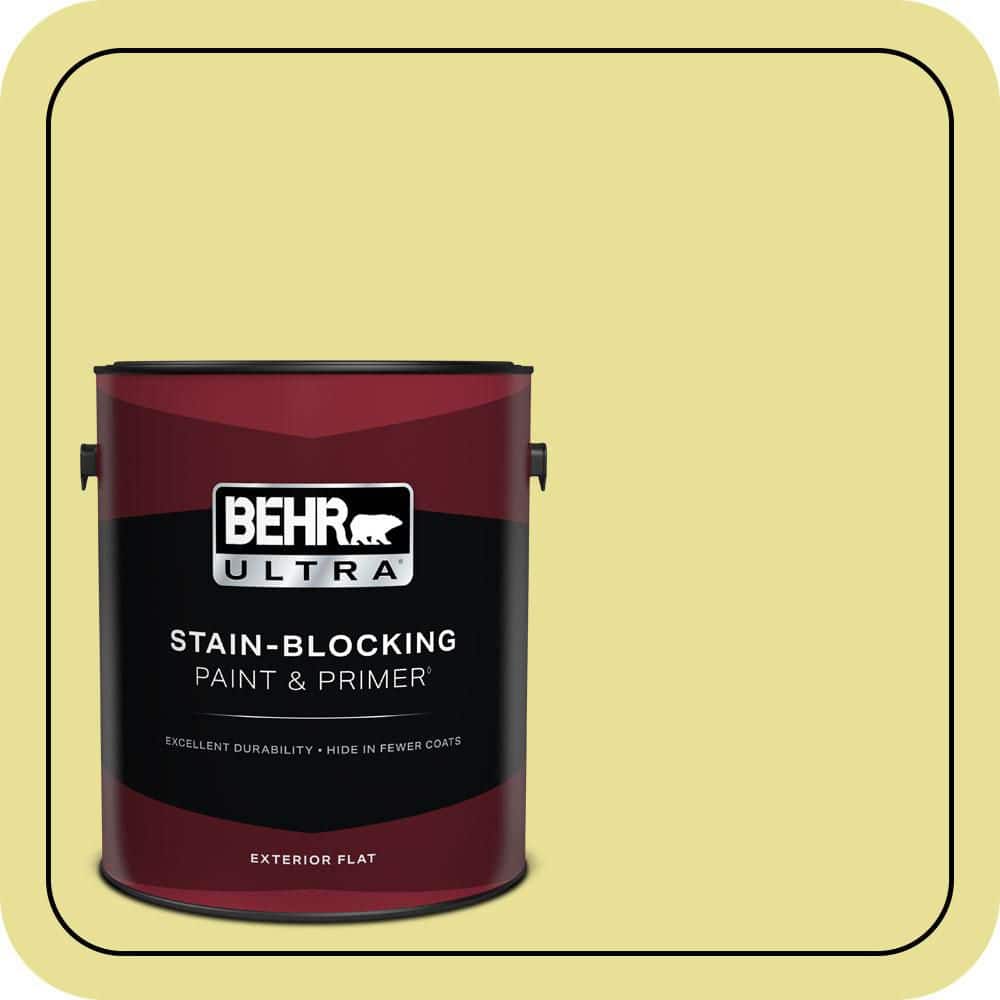 BEHR ULTRA 1 gal. #P340-3 Reviving Green Flat Exterior Paint & Primer
