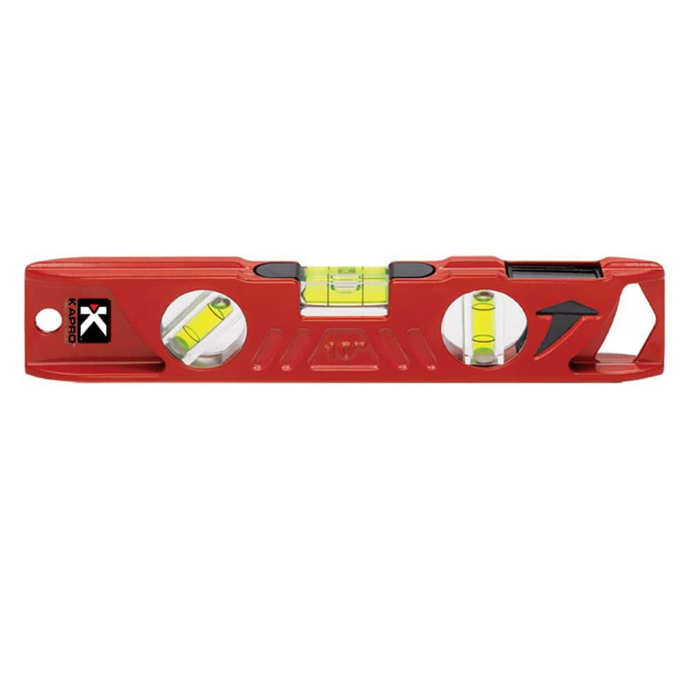 Kapro 10 in. Magnetic Cast Toolbox Level with Plumb Site