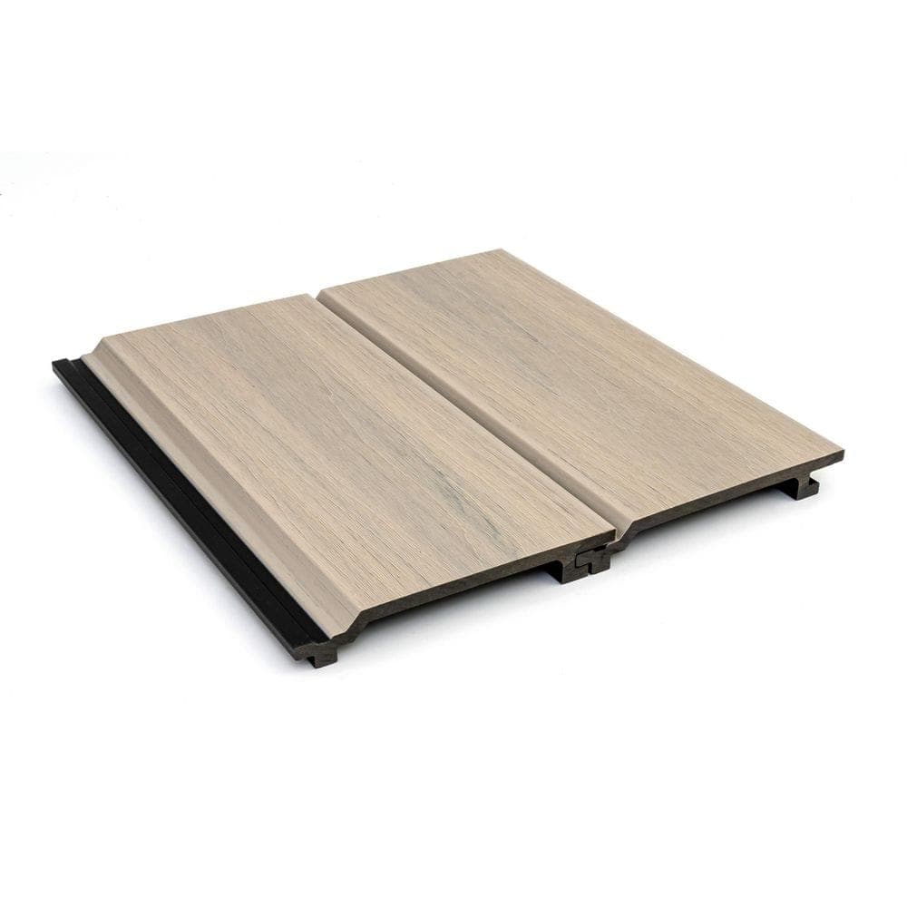 Ejoy 6.14 in. W x 94.49 in. L Shiplap Composite Siding Pack of 4pc (2)