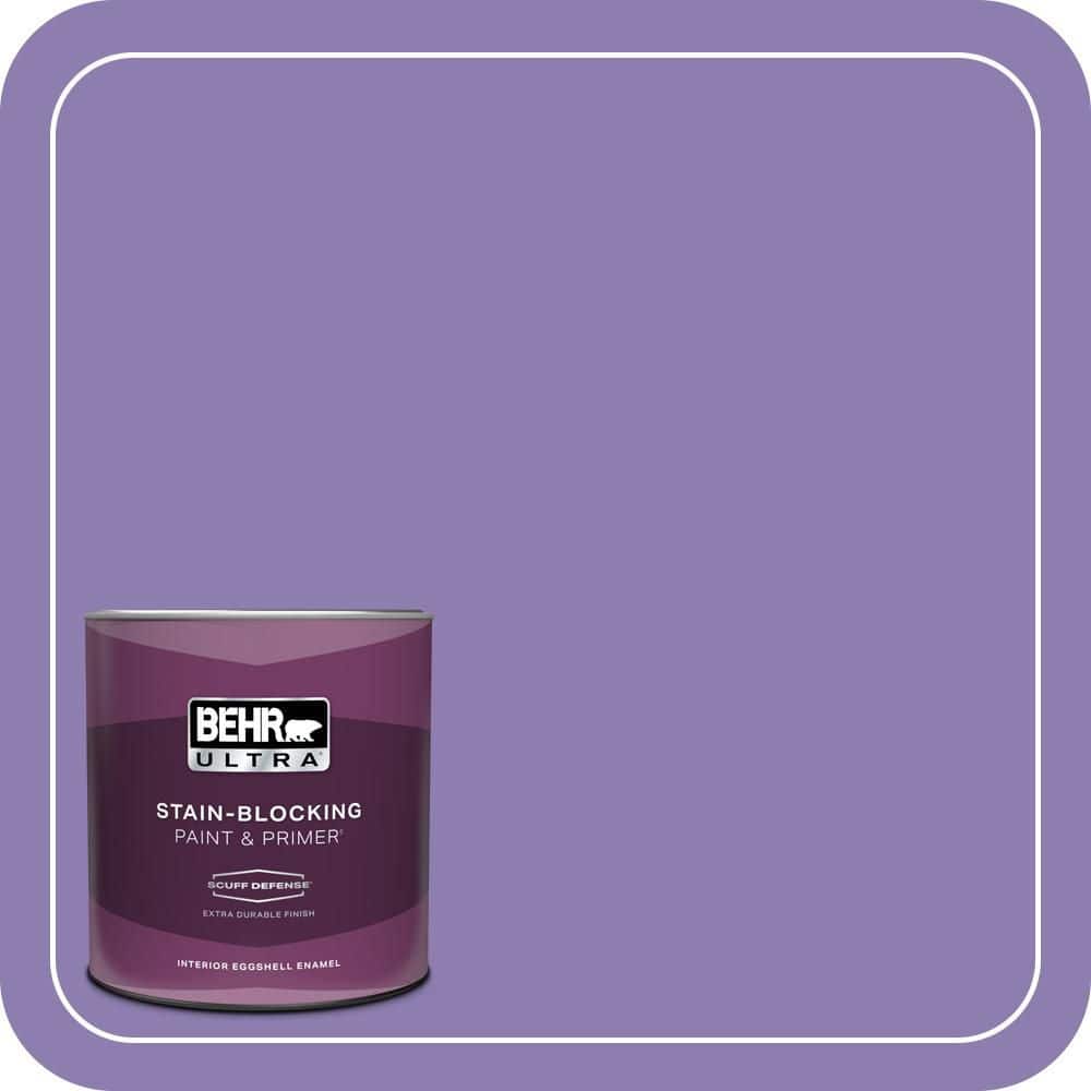 BEHR ULTRA 1 qt. #PPU16-04 Purple Agate Extra Durable Eggshell Enamel Interior Paint & Primer
