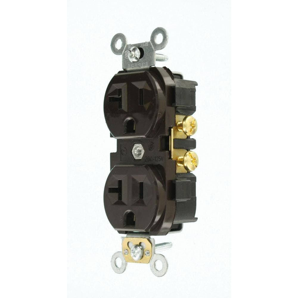 Leviton Amp 125 V Commercial Grade Duplex Outlet/Receptacle, (1-Pack) (3)