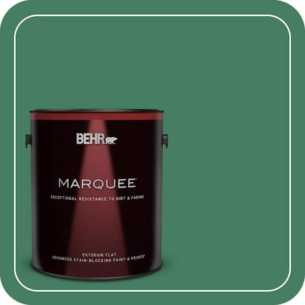 BEHR MARQUEE 1 gal. #470D-6 Greenbelt Flat Exterior Paint & Primer (2)