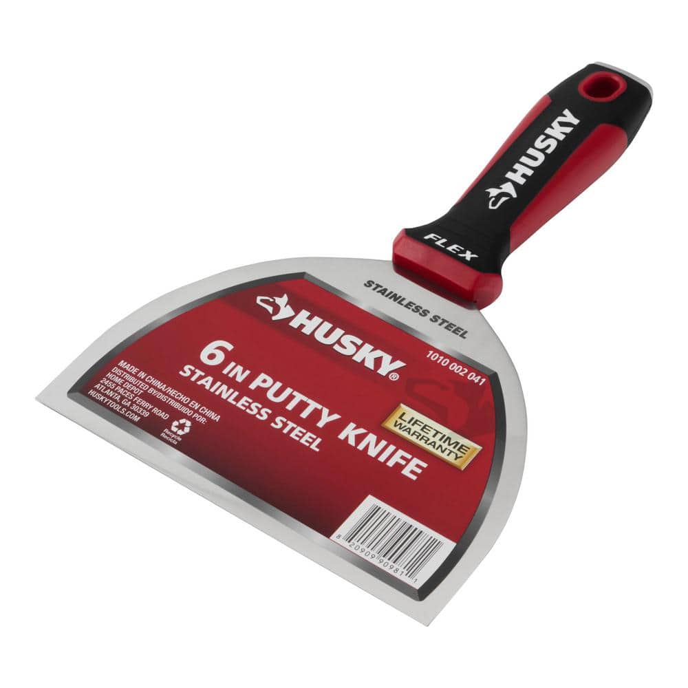 Husky 6 in. Putty Knife with Stainless Steel Blade (1)