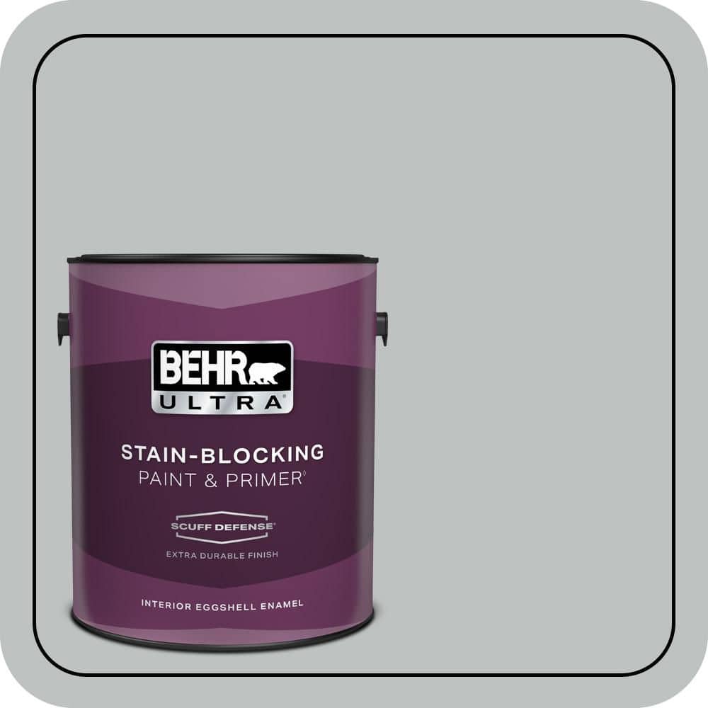 BEHR ULTRA 1 gal. #PPU26-18 Silver Mine Extra Durable Eggshell Enamel Interior Paint & Primer