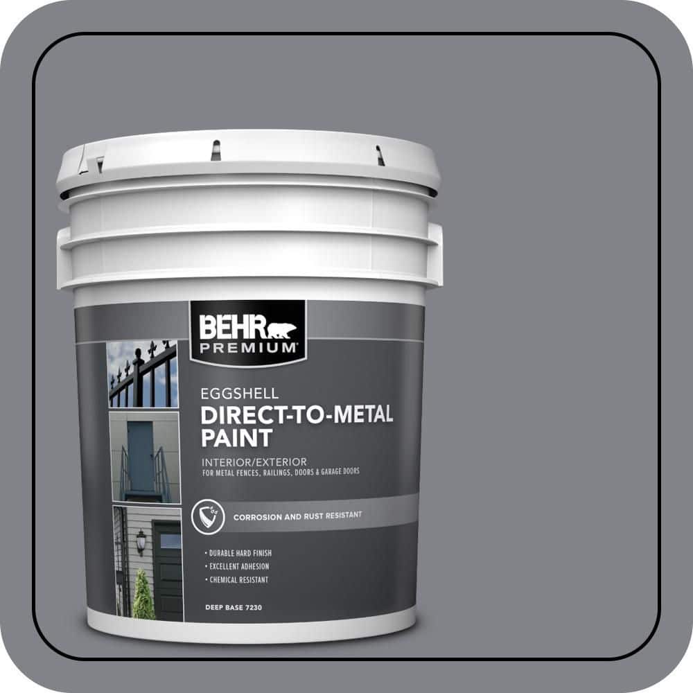 BEHR PREMIUM 5 gal. #N530-5 Mission Control Eggshell Direct to Metal Interior/Exterior Paint