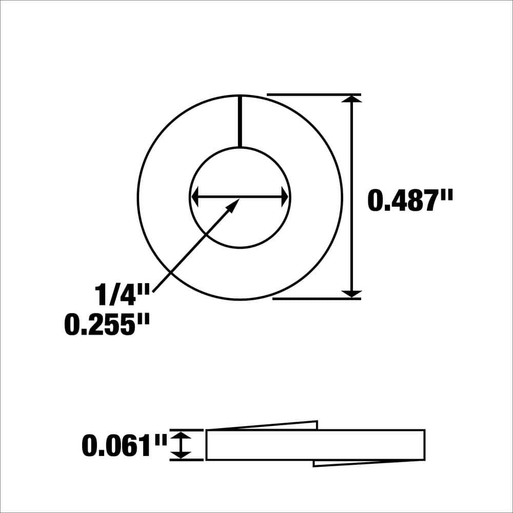 Everbilt 1/4 in. Stainless Steel Lock Washer (6-Pack) (4)