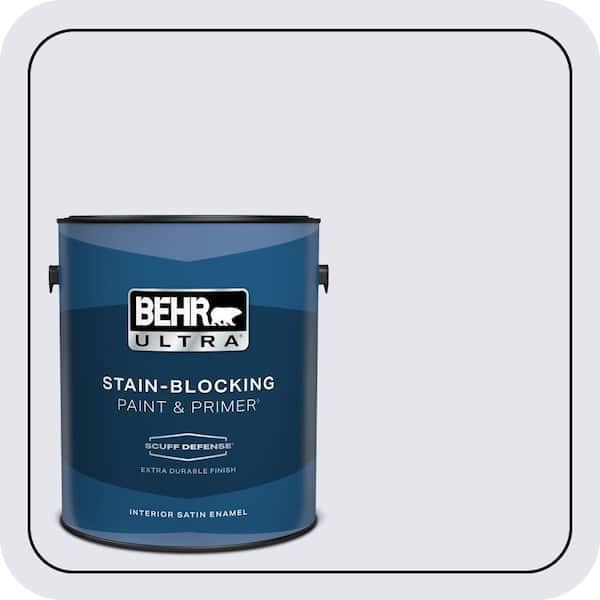 BEHR ULTRA 1 gal. #620A-1 Graceful Extra Durable Satin Enamel Interior Paint & Primer (2)