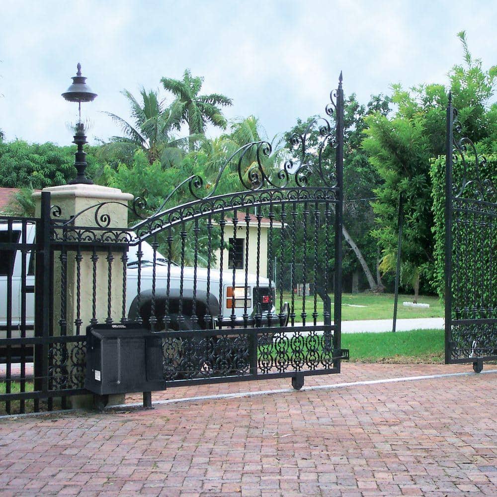 Mighty Mule Compact Automatic Sliding Gate Opener, Contractor Series Pro Package with 2-Remotes (2)