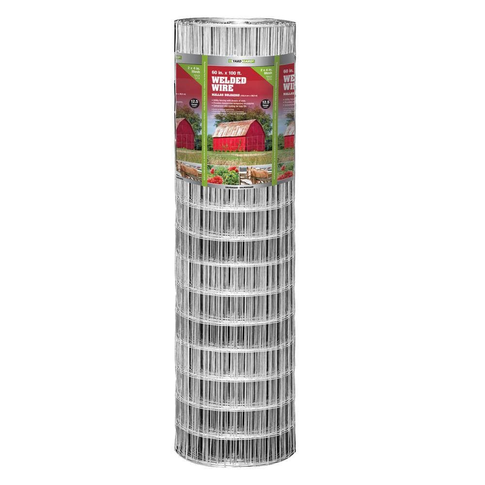 YARDGARD 5 ft. x 100 ft. 12.5-Gauge Galvanized Welded Wire