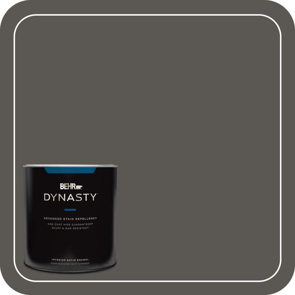 BEHR DYNASTY 1 qt. #MQ2-62 Peppery One-Coat Hide Satin Enamel Interior Stain-Blocking Paint & Primer
