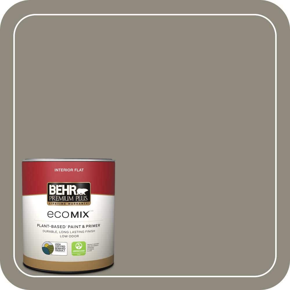 BEHR PREMIUM PLUS #790D-5 Squirrel Flat EcoMix Plant-Based & Primer (1)