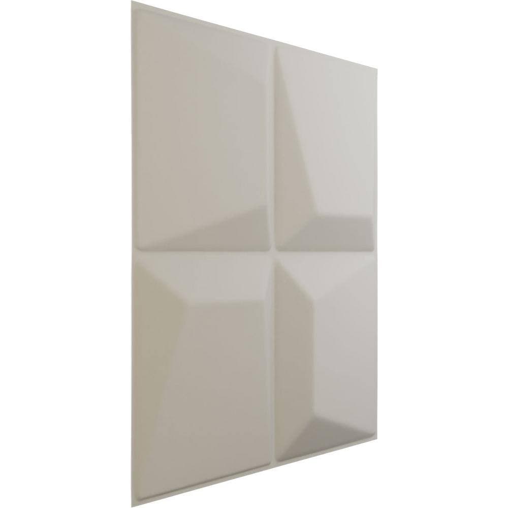 Ekena Millwork 19 5/8 in. x 19 5/8 in. Tellson EnduraWall Decorative 3D Wall Panel, Satin Blossom White (12-Pack for 32.04 Sq. Ft.) (2)