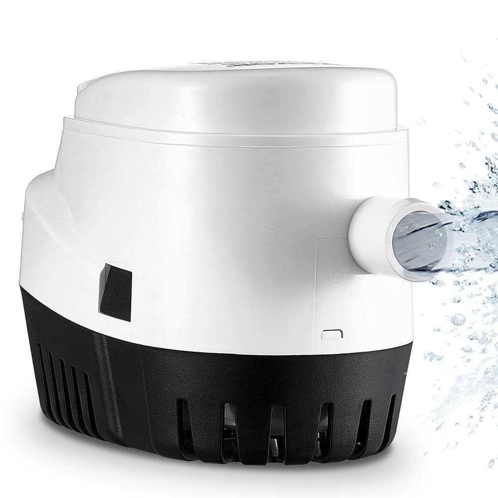 VEVOR Bilge Pump 1/7 HP 750GPH 12-Volt Automatic Submersible Utility Pump with Float Switch 0.7 in. for Boats Ponds Pools (1)