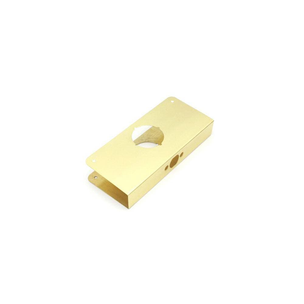 First Watch Security 2-3/8 in. x 1-3/8 in. Solid Brass Door Reinforcer (1)