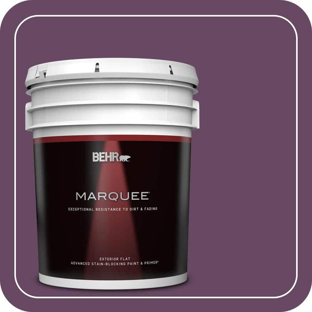 BEHR MARQUEE 5 gal. #680D-7 Bunchberry Flat Exterior Paint & Primer