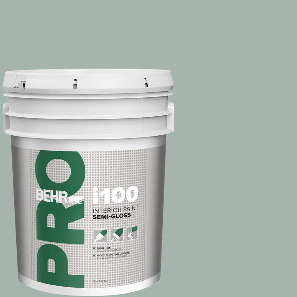 BEHR PRO 5 gal. #460E-3 Smokey Slate Semi-Gloss Interior Paint