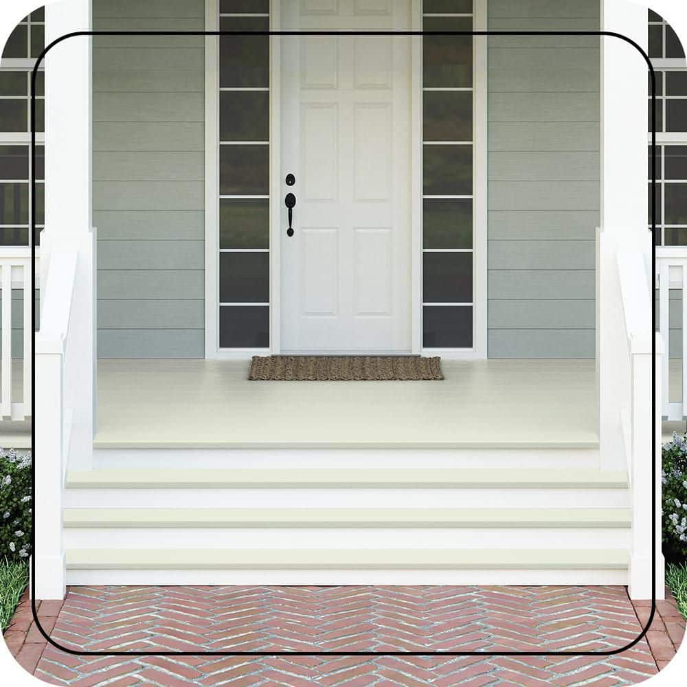 BEHR PREMIUM #M360-1 Textured Low-Lustre Enamel Interior/Exterior Porch and Patio Anti-Slip Floor Paint (2)