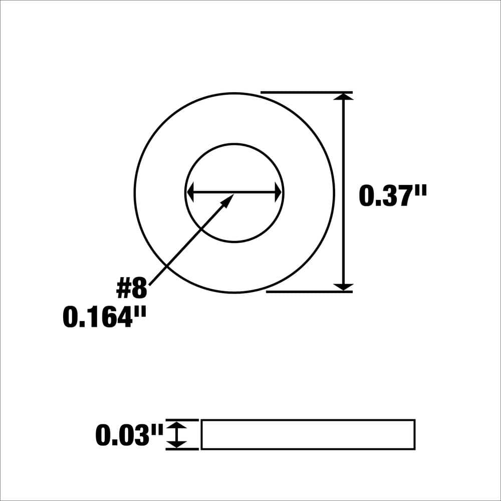 Everbilt Brass Flat Washer (12-Pack) (3)