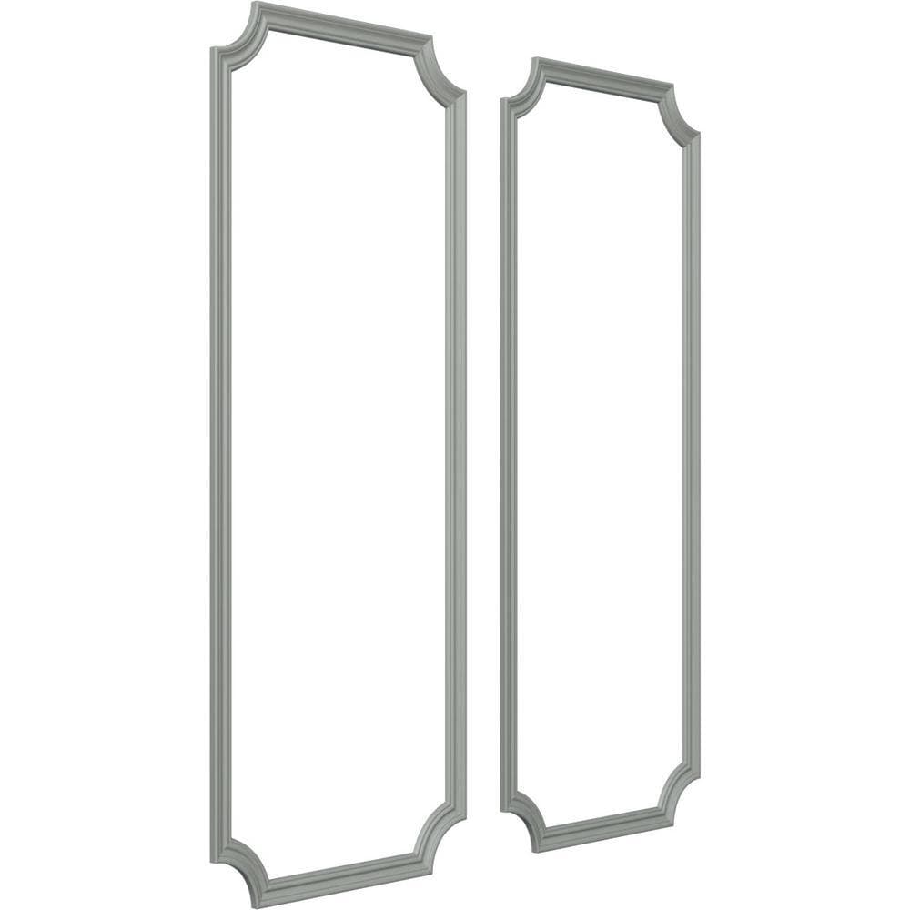 Ekena Millwork 28 in. W x 72 in. H Unfinished Polyurethane Panel Moulding Kit (Double Panel) (2)