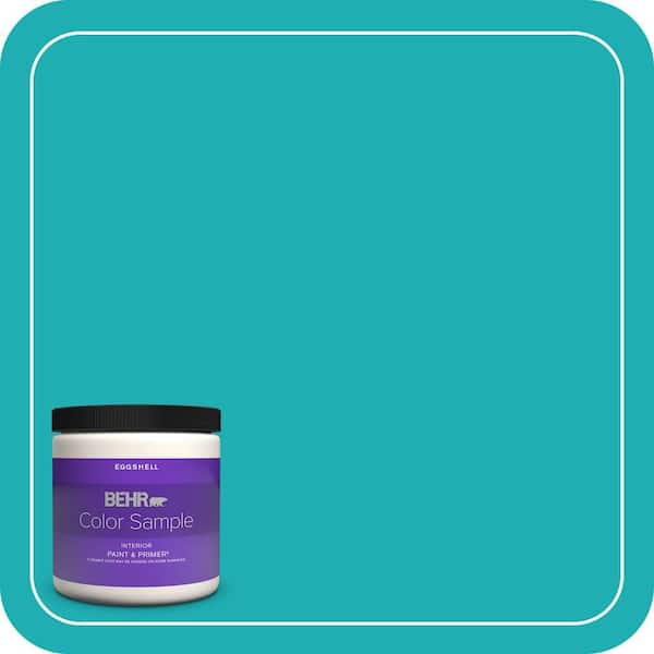 BEHR PREMIUM PLUS Home Decorators Collection #HDC-SP16-06 Larkspur Blue Enamel Interior/Exterior Paint & Primer Color Sample (3)